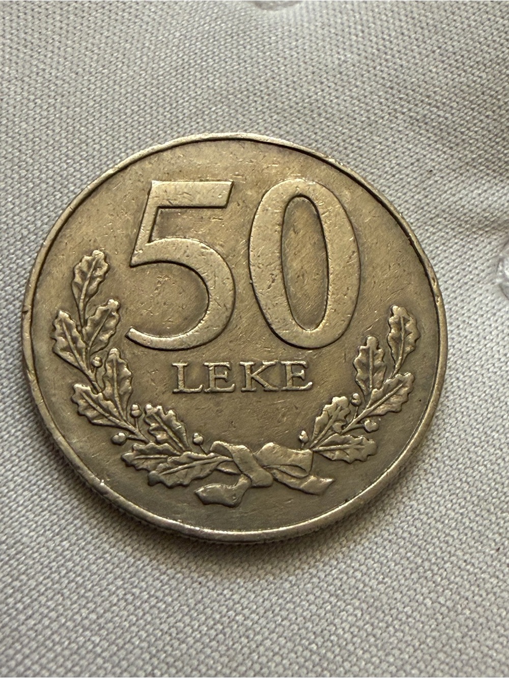 2000 Albania 50 Lekë Coin - King Genthios on Horseback - Illyrian King
